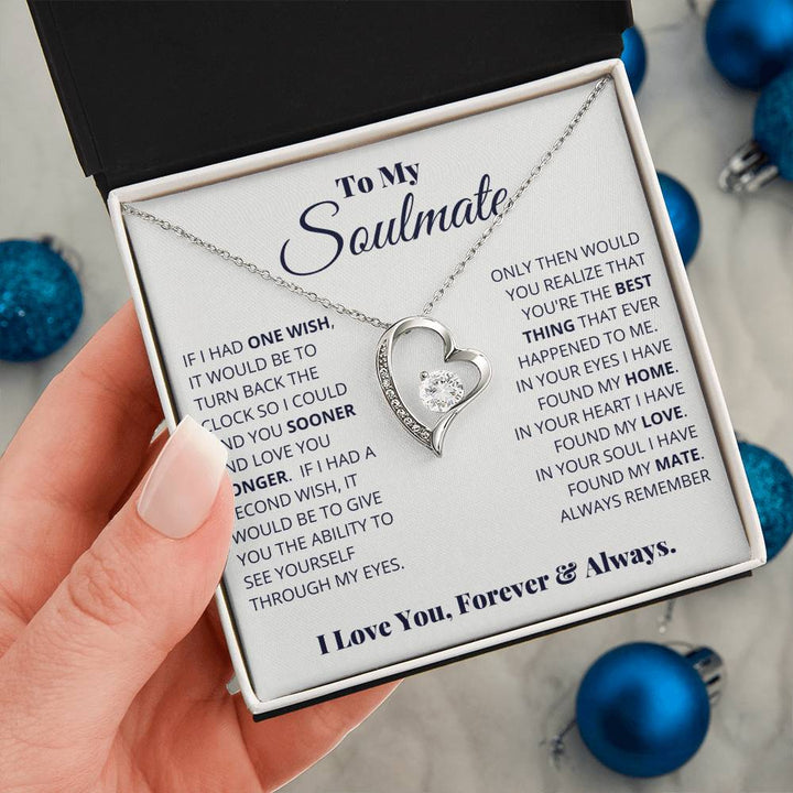Soulmate - Forever & Always - Heart Necklace