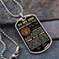Son - Proud Of You - Military Necklace