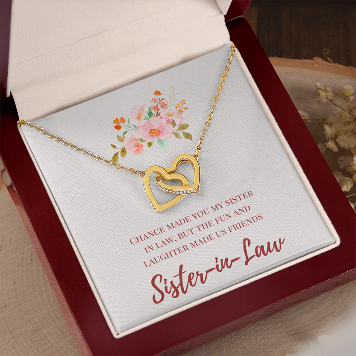 Sister in Law - Special Connection - Interlocking Hearts Necklace