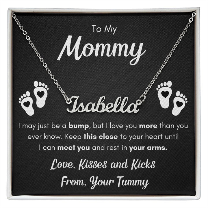 Custom Name Necklace gender reveal gift mommy baby gift set cool gifts for new moms necklace for pregnant women mom to be gifts for new mom