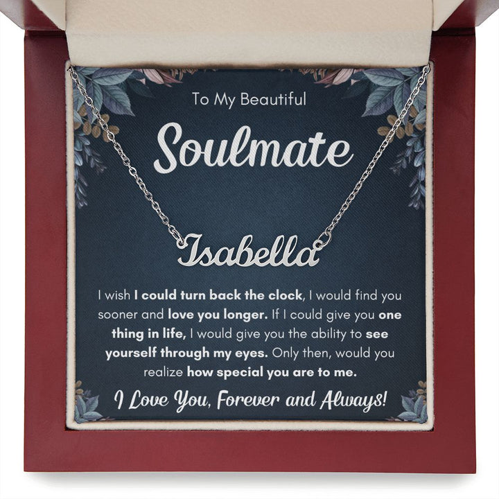 Custom name gift for girlfriend birthday personalized gifts for wife anniversary gift for her soulmate necklace for women present