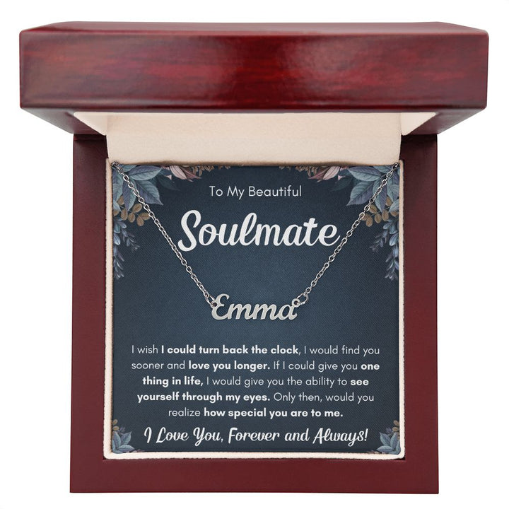 Custom name gift for girlfriend birthday personalized gifts for wife anniversary gift for her soulmate necklace for women present