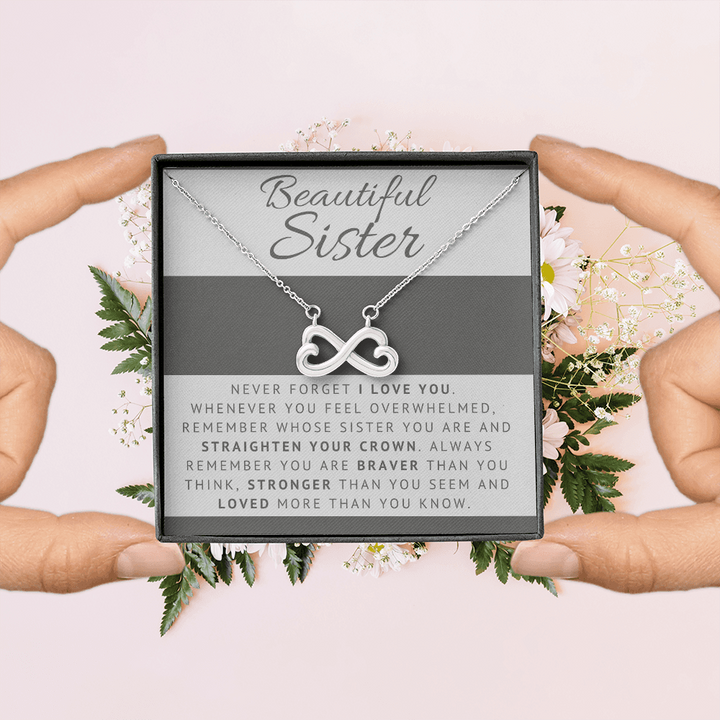 Sister - Always There For You - Infinity Necklace