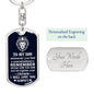 Jewelry gifts Son - My Brave Son - Dog Tag With Swivel Keychain - Belesmé - Memorable Jewelry Gifts 