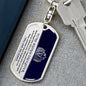 Daughter - Believe In You - Dog Tag With Swivel Keychain
