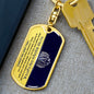 Daughter - Believe In You - Dog Tag With Swivel Keychain