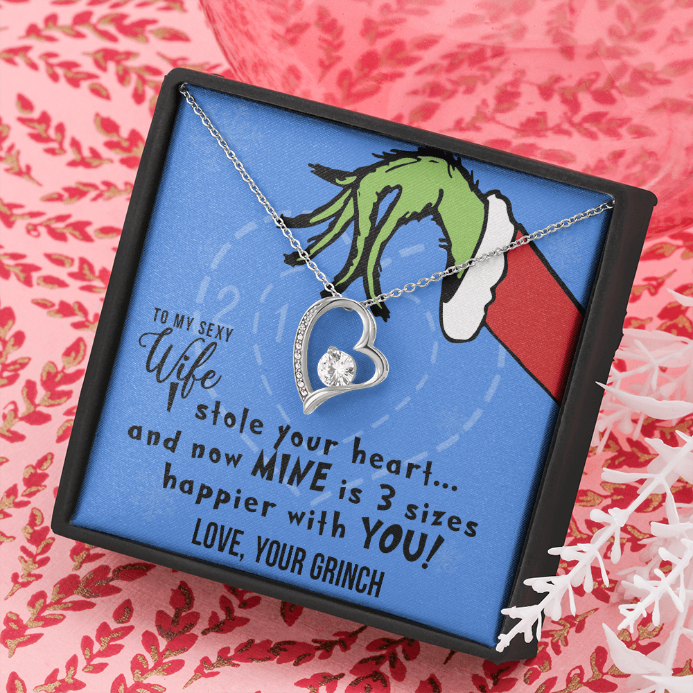 Jewelry gifts To My Sexy Wife, I Stole Your Heart, Heart Pendant Necklace - Belesmé - Memorable Jewelry Gifts 