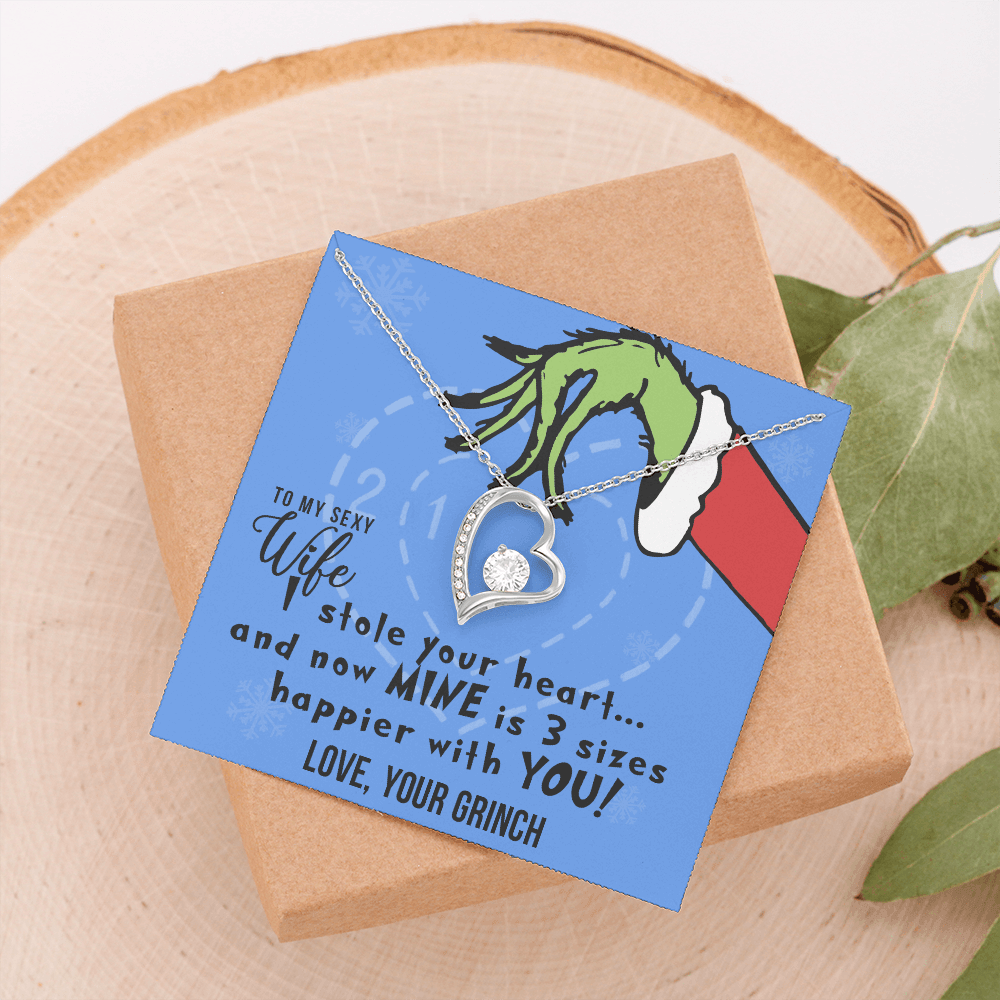 Jewelry gifts To My Sexy Wife, I Stole Your Heart, Heart Pendant Necklace - Belesmé - Memorable Jewelry Gifts 
