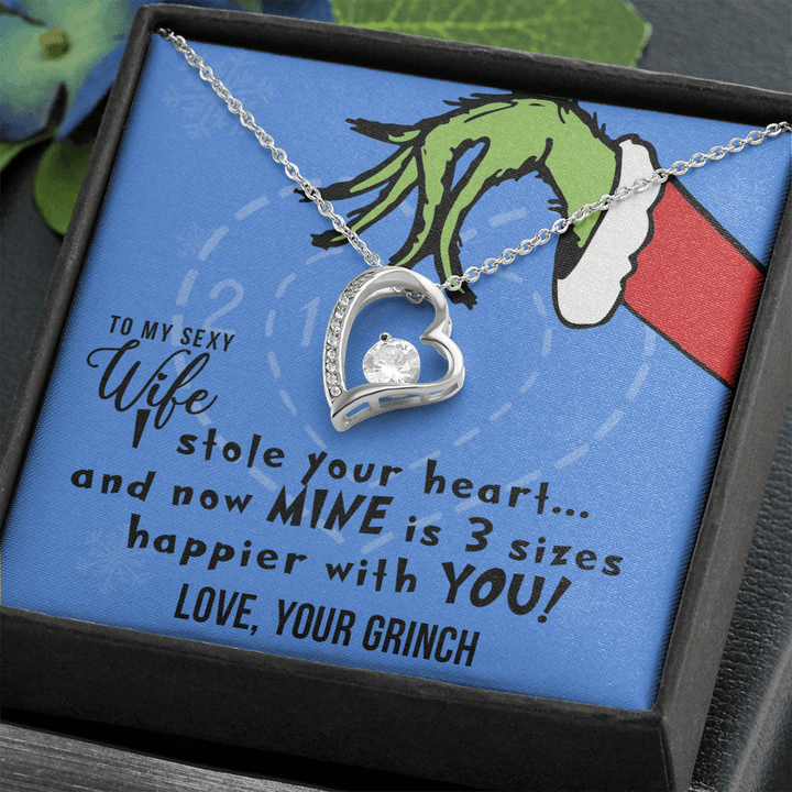 Jewelry gifts To My Sexy Wife, I Stole Your Heart, Heart Pendant Necklace - Belesmé - Memorable Jewelry Gifts 