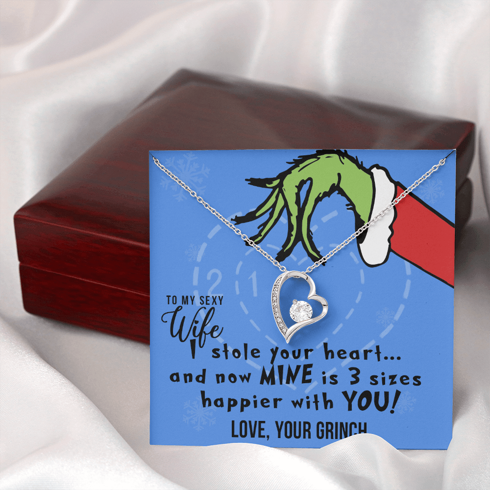 Jewelry gifts To My Sexy Wife, I Stole Your Heart, Heart Pendant Necklace - Belesmé - Memorable Jewelry Gifts 