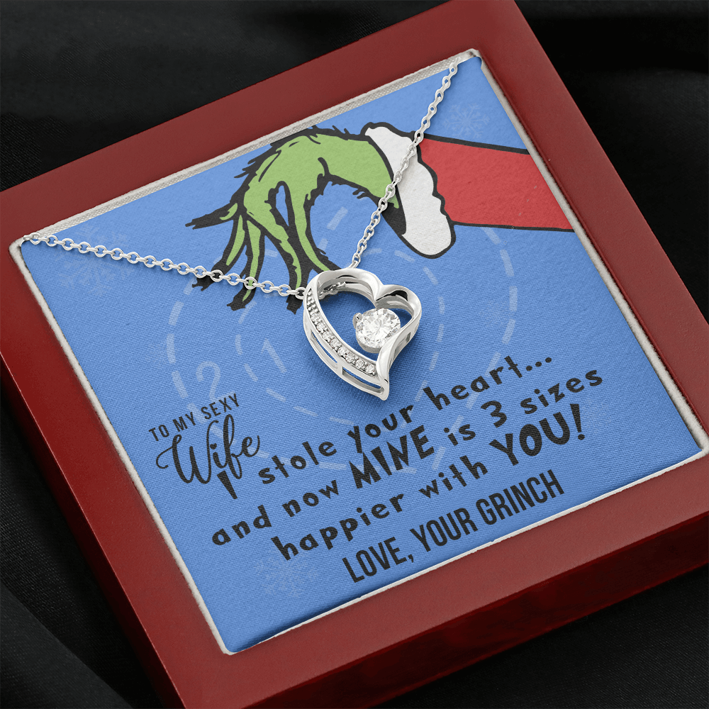 Jewelry gifts To My Sexy Wife, I Stole Your Heart, Heart Pendant Necklace - Belesmé - Memorable Jewelry Gifts 