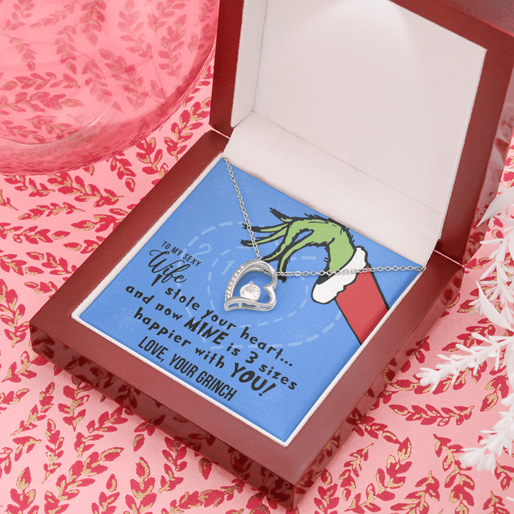 Jewelry gifts To My Sexy Wife, I Stole Your Heart, Heart Pendant Necklace - Belesmé - Memorable Jewelry Gifts 