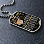 Son - Believe in Yourself - Military Necklace