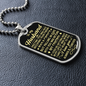 Husband - Gave My Heart - Military Necklace
