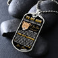 Son - Believe in Yourself - Military Necklace
