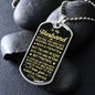 Husband - Gave My Heart - Military Necklace