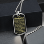Husband - Gave My Heart - Military Necklace
