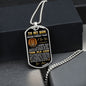 Son - Proud Of You - Military Necklace