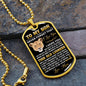Son - Believe in Yourself - Military Necklace