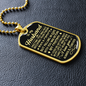 Husband - Gave My Heart - Military Necklace