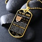 Son - Believe in Yourself - Military Necklace
