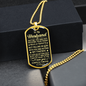 Husband - Gave My Heart - Military Necklace