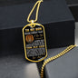 Son - Proud Of You - Military Necklace