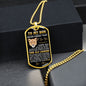 Son - Believe in Yourself - Military Necklace