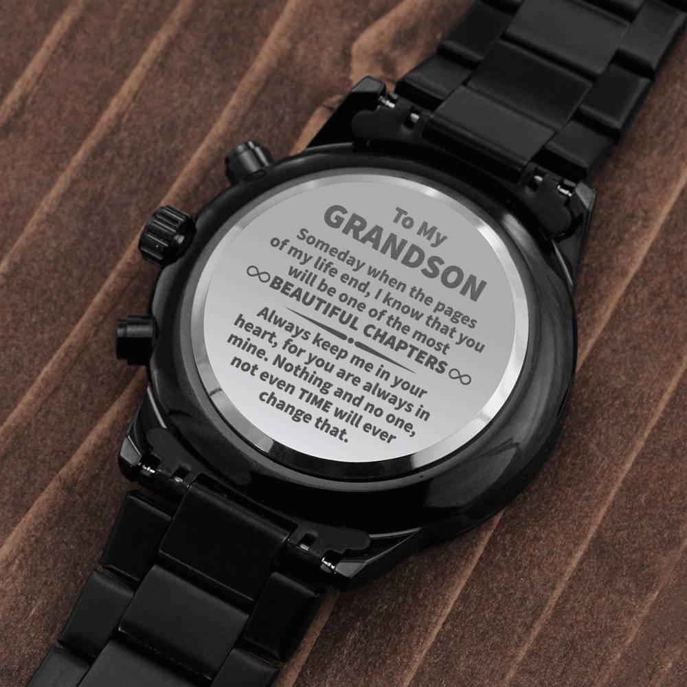 Jewelry gifts Grandson - Beautiful Chapters - Chronograph Watch - Belesmé - Memorable Jewelry Gifts 