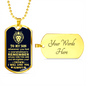 Son - My Wonderful Son - Dog Tag - Military Ball Chain