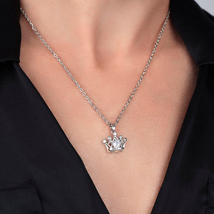 Daughter - My Heart Forever - Crown Necklace