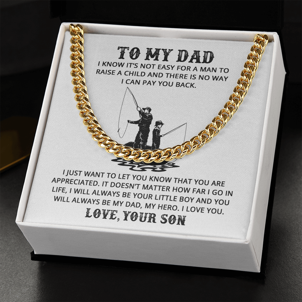Dad - Life Teacher - Cuban Link Chain