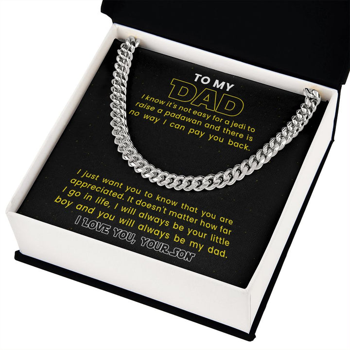 [Almost Sold Out] Dad - Jedi Teacher - Cuban Link Chain