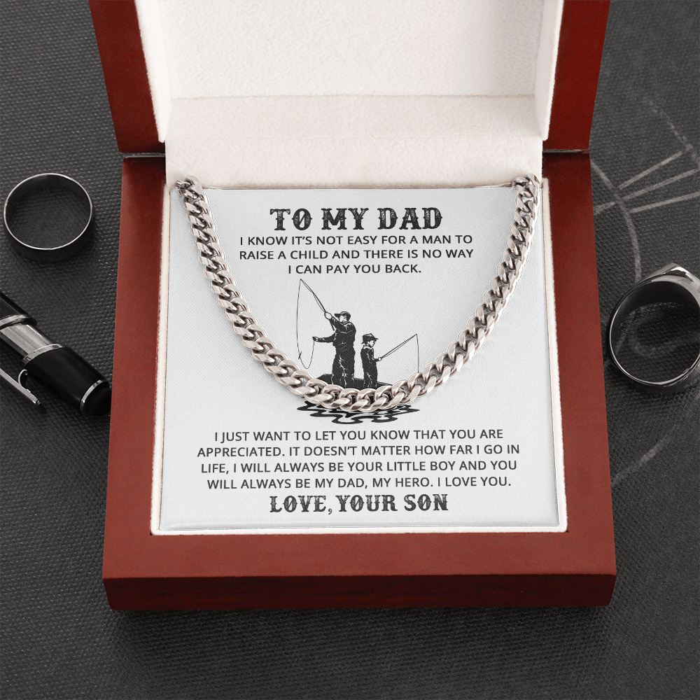 Dad - Life Teacher - Cuban Link Chain
