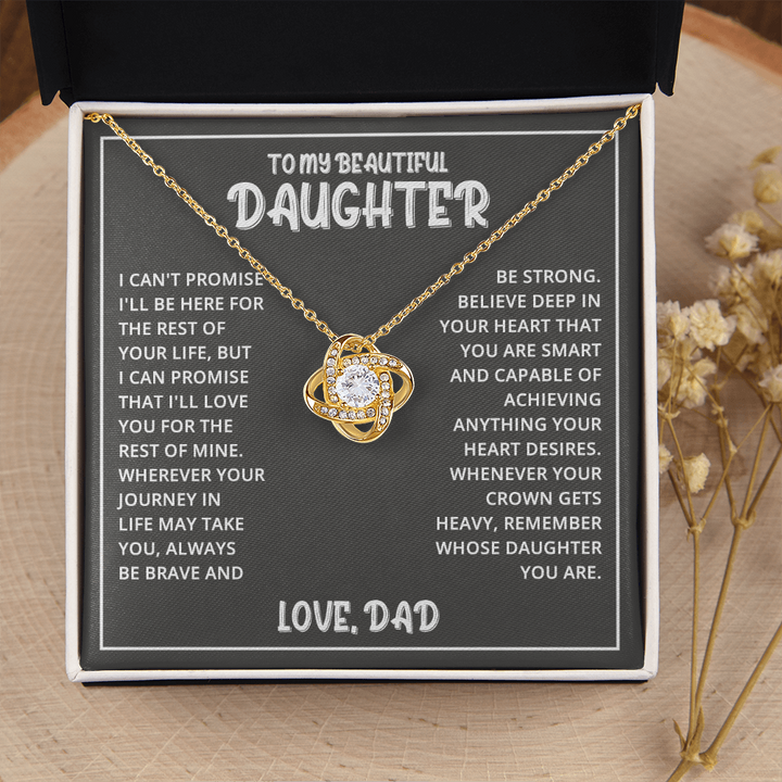 Daughter - Beautiful Daughter - Love Knot Necklace