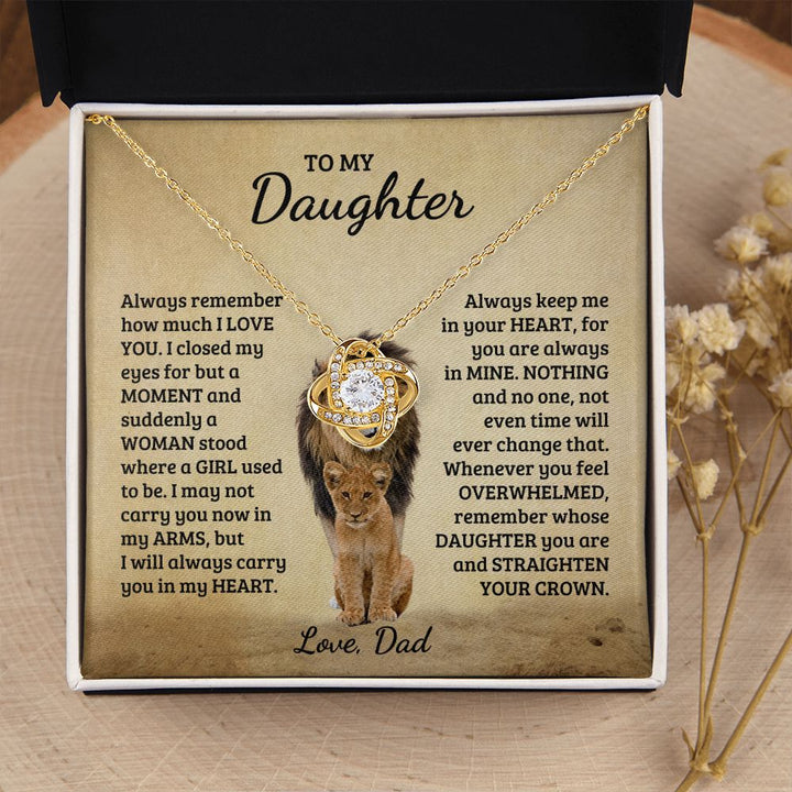 [Almost Sold Out] Daughter - My Crown- Love Knot Necklace