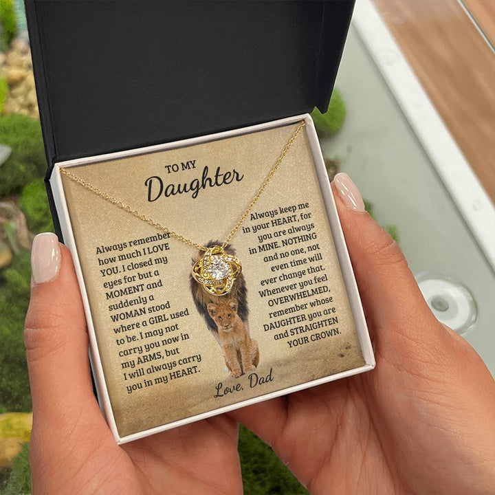 [Almost Sold Out] Daughter - My Crown- Love Knot Necklace