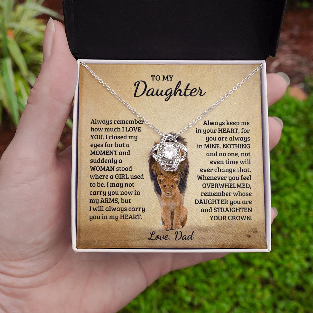 [Almost Sold Out] Daughter - My Crown- Love Knot Necklace