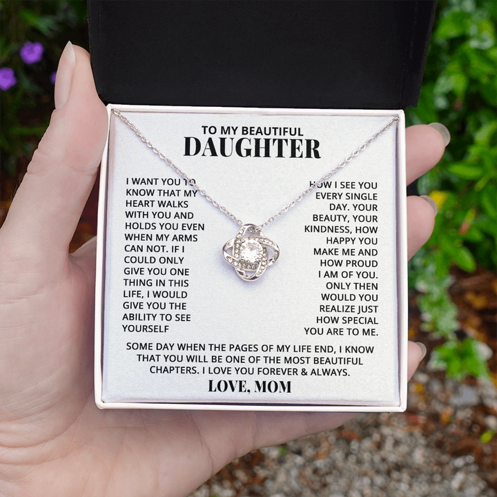 Daughter - Walk With You - Love Knot Necklace