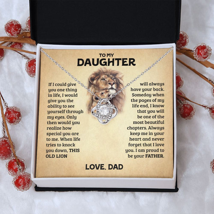 [Almost Sold Out] Daughter - Love & Strength- Love Knot Necklace