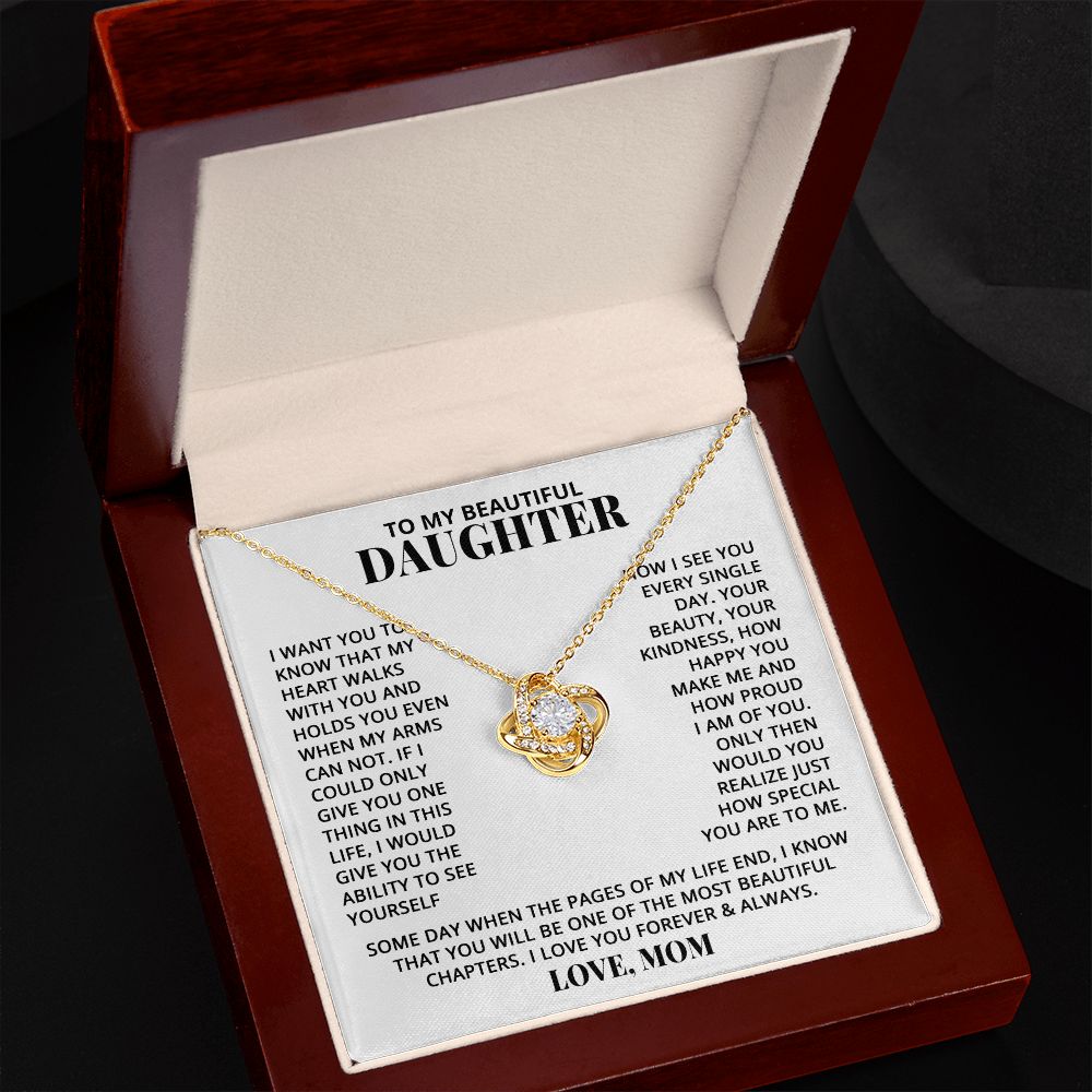 Daughter - Walk With You - Love Knot Necklace