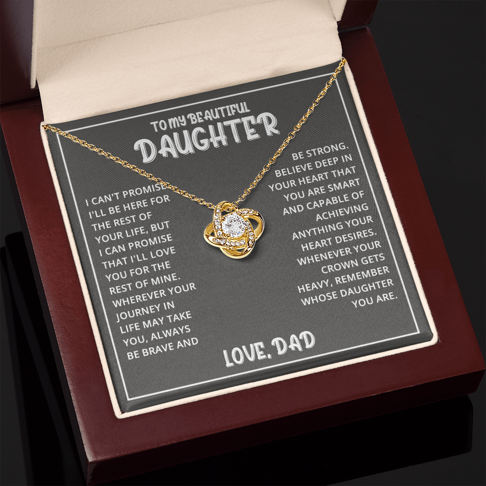 Daughter - Beautiful Daughter - Love Knot Necklace