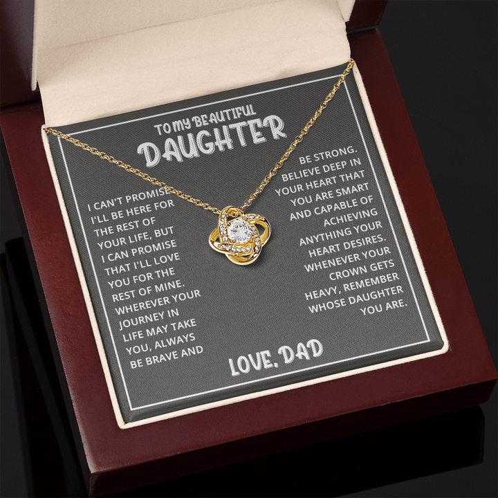 Daughter - Beautiful Daughter - Love Knot Necklace