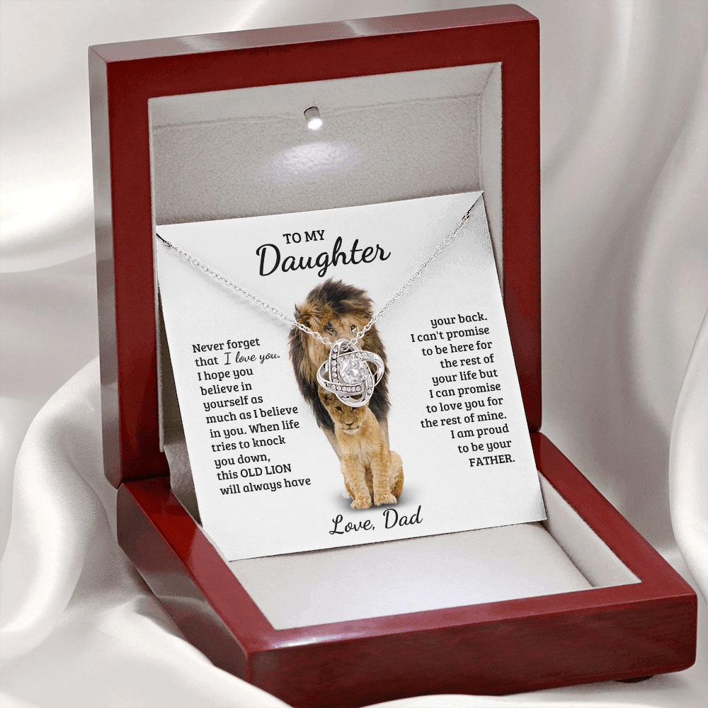 [Almost Sold Out] Daughter - My Life - Love Knot Necklace