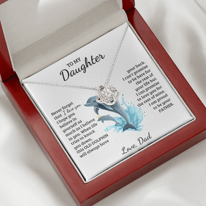 Daughter - Proud of you - Love Knot Necklace