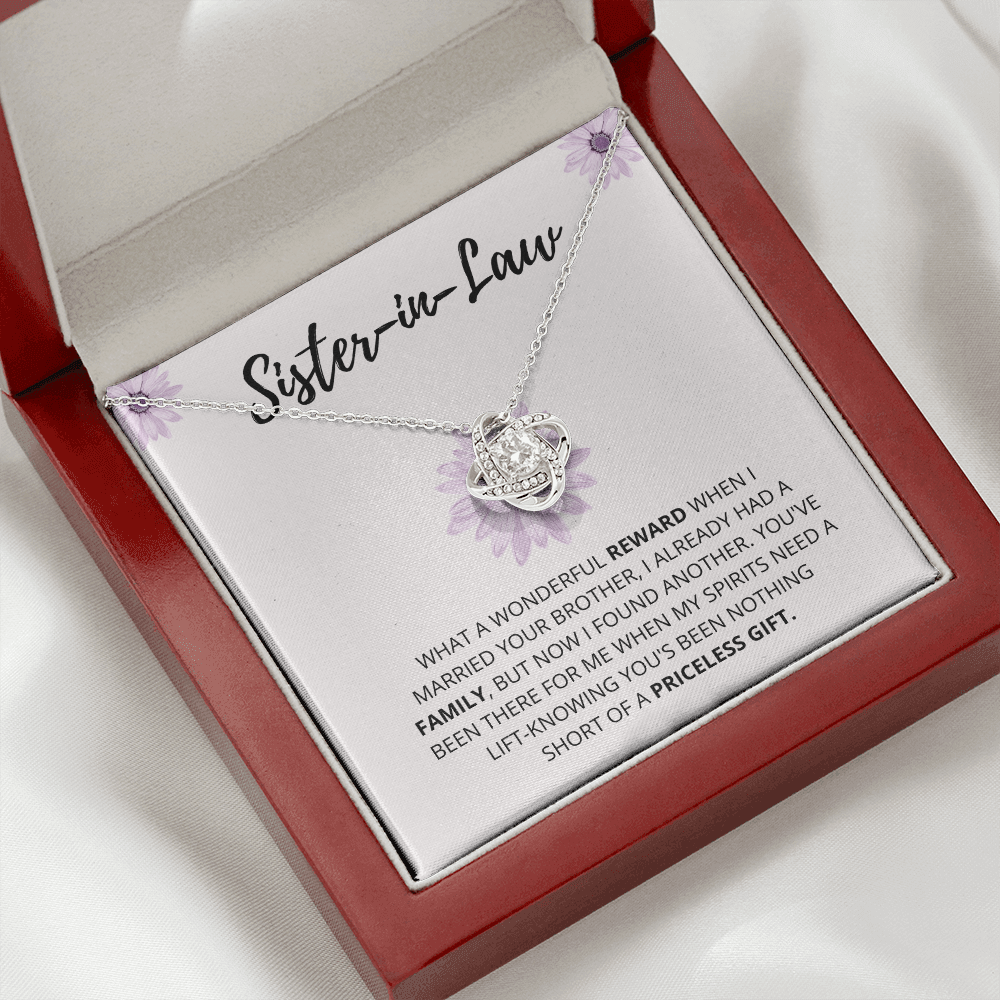 Sister In Law - Wonderful Reward - Love Knot Necklace