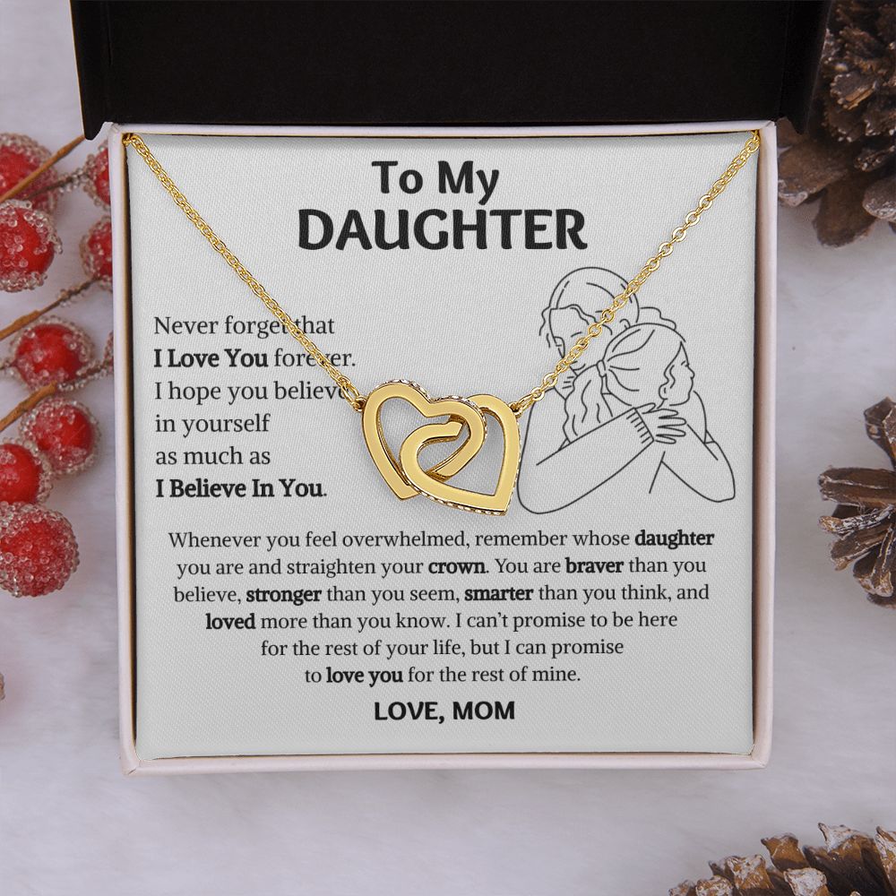 [Almost Sold Out] Daughter - Warm Hug - Interlocking Hearts Necklace