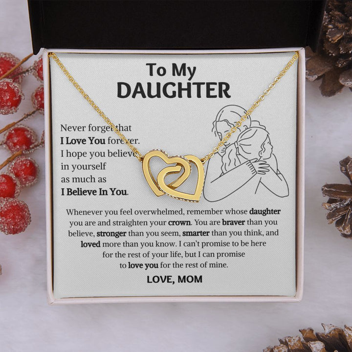 [Almost Sold Out] Daughter - Warm Hug - Interlocking Hearts Necklace