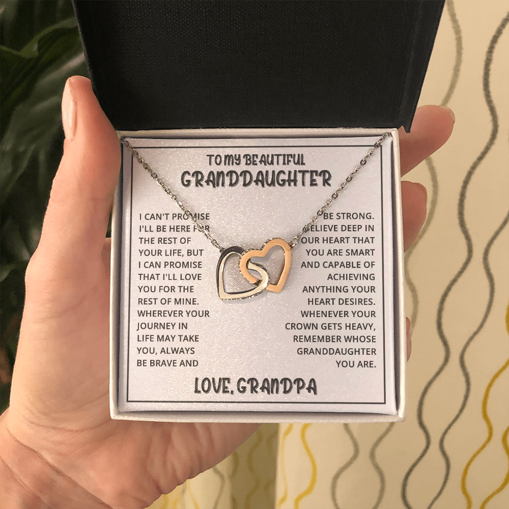 [Almost Sold Out] Granddaughter - Your Crown - Interlocking Hearts Necklace