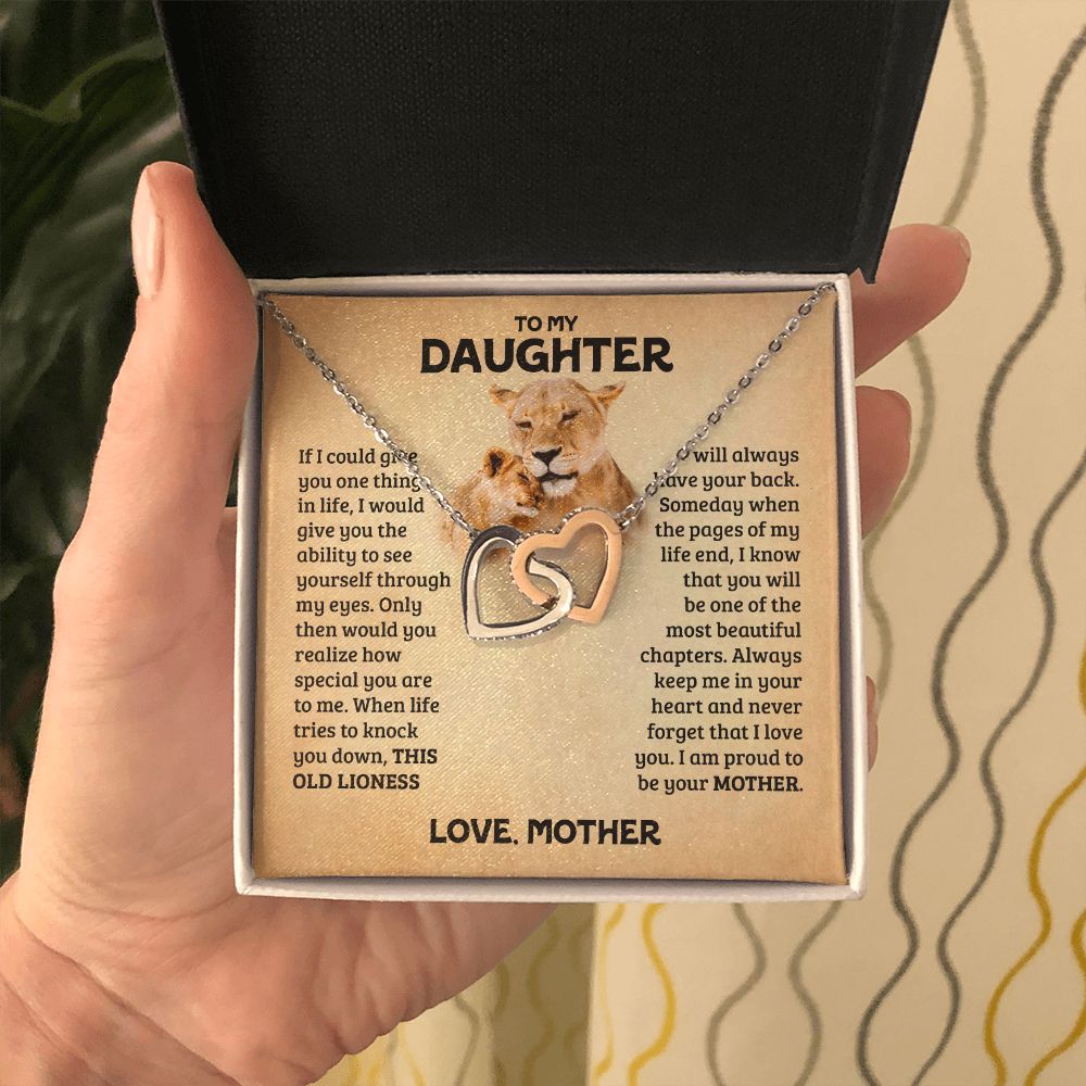 [Almost Sold Out] Daughter - Old Lioness - Interlocking Hearts Necklace